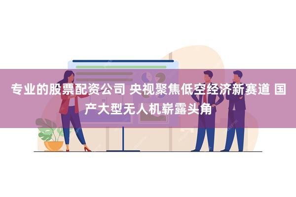 专业的股票配资公司 央视聚焦低空经济新赛道 国产大型无人机崭露头角