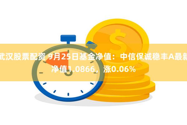 武汉股票配资 9月25日基金净值：中信保诚稳丰A最新净值1.0866，涨0.06%