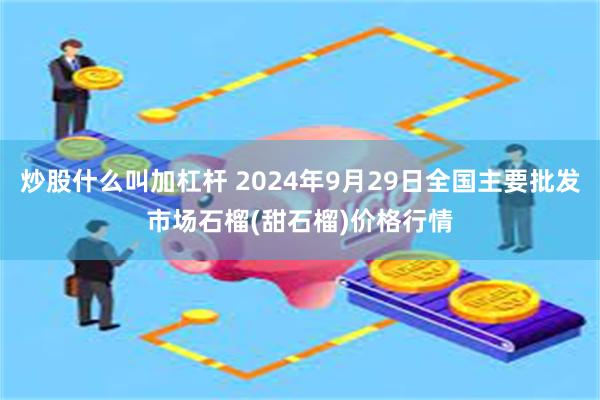 炒股什么叫加杠杆 2024年9月29日全国主要批发市场石榴(