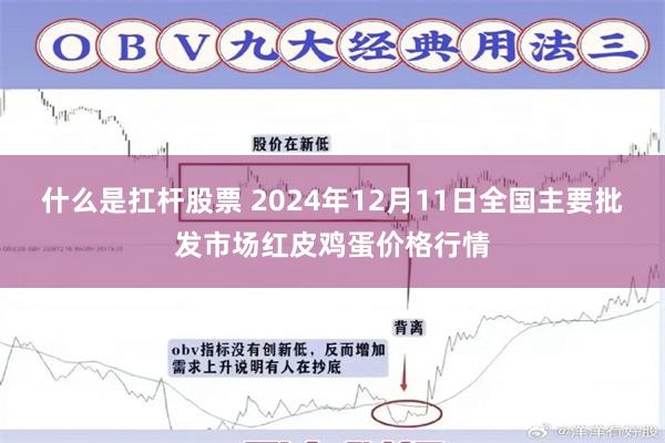 什么是扛杆股票 2024年12月11日全国主要批发市场红皮鸡蛋价格行情